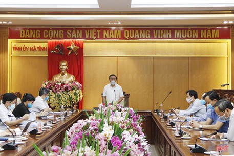 Bí thư Tỉnh ủy Lê Đình Sơn: Hà Tĩnh chủ động thích ứng với dịch, tập trung cao nhất thúc đẩy sản xuất - kinh doanh