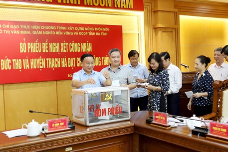 Hà Tĩnh đề nghị Trung ương công nhận huyện Đức Thọ và huyện Thạch Hà đạt chuẩn nông thôn mới năm 2020