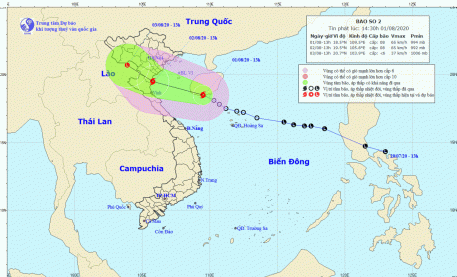Bão số 2 cách đất liền hơn 450km, Hà Tĩnh tiếp tục mưa to