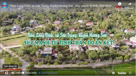 ĐẾN VỚI NHỮNG LÀNG QUÊ KIỂU MẪU: Thôn Long Đình, xã Sơn Trung, huyện Hương Sơn - Sức mạnh từ tinh thần đoàn kết.