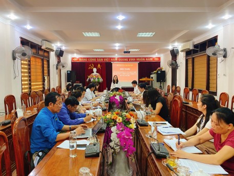 Hội nghị giao ban UBMTTQ huyện và các đoàn thể huyện quý I năm 2021.
