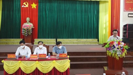 Thường trực làm việc với UBND xã Kỳ Đồng về tiến độ xây dựng Đô thị loại V, xây dựng NTM nâng cao