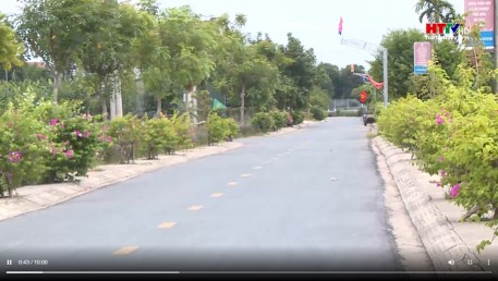 Sắc hoa trên những tuyến đường nông thôn mới