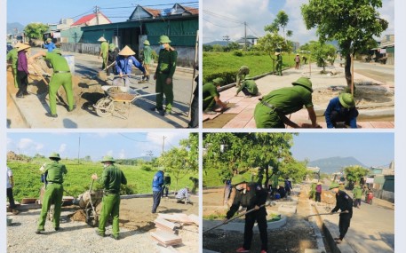 Xã Kỳ Hoa ra quân đợt cao điểm xây dựng nông thôn mới nâng cao