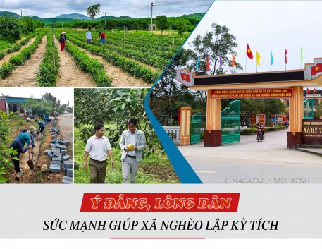 Ý Đảng, lòng dân - sức mạnh giúp xã nghèo ở Hà Tĩnh lập kỳ tích