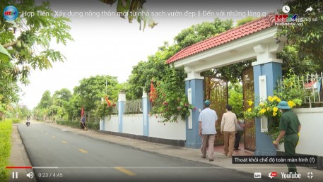 Hợp Tiến - Xây dựng nông thôn mới từ nhà sạch vườn đẹp