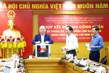 Đề nghị công nhận xã Thuận Lộc, thị xã Hồng Lĩnh đạt chuẩn nông thôn mới nâng cao
