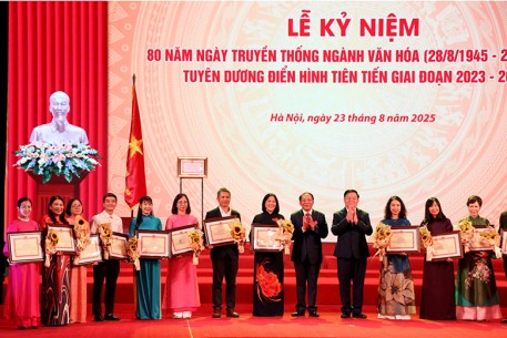 Hà Tĩnh vinh dự có cá nhân được tôn vinh tại Lễ kỷ niệm 80 năm Ngành Văn hóa