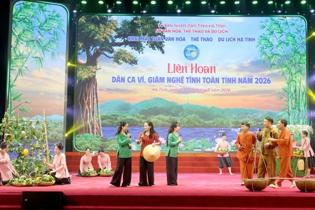 Khai mạc Liên hoan Dân ca Ví, Giặm Nghệ Tĩnh toàn tỉnh năm 2026