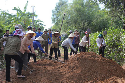 Hoàng Lâu phấn đấu về đích nông thôn mới năm 2015