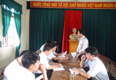 Văn phòng Điều phối nông thôn mới tỉnh làm việc xã đỡ đầu, tài trợ