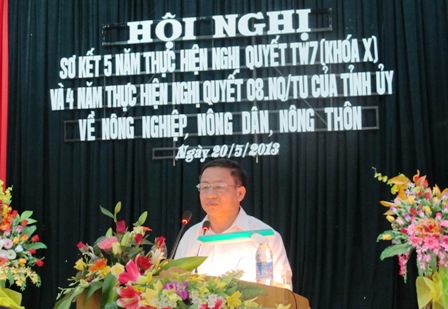 Đức Thọ: Hội nghị sơ kết thực hiện Nghị quyết 26-NQ/TW và Nghị quyết 08-NQ/TU BCH Đảng bộ tỉnh.