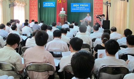 Hội thảo cơ chế, chính sách về nông nghiệp, nông dân, nông thôn