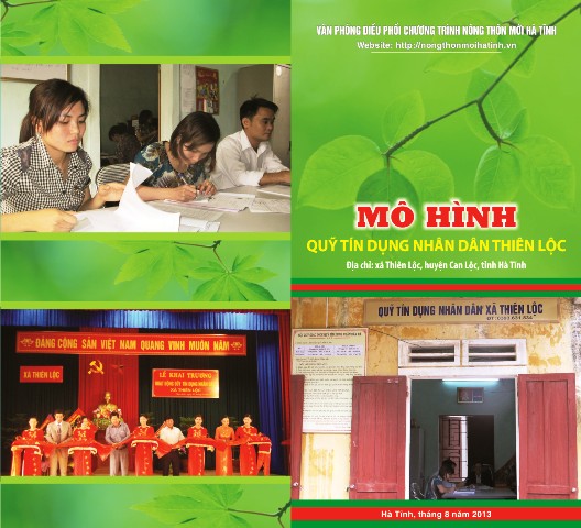 MÔ HÌNH QUỸ TÍN DỤNG NHÂN DÂN THIÊN LỘC