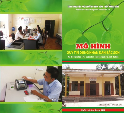 MÔ HÌNH QUỸ TÍN DỤNG NHÂN DÂN BẮC SƠN
