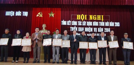 Đức Thọ tổng kết xây dựng nông thôn mới năm 2013