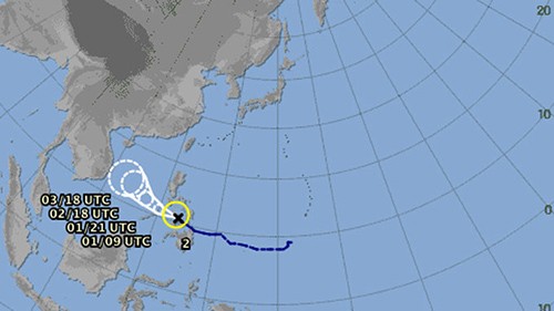 Biển Đông đón bão đầu năm