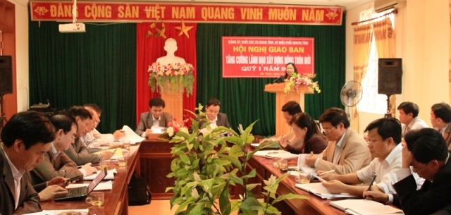 Tiếp tục tăng cường công tác lãnh đạo, chỉ đạo, tuyên truyền, vận động, khâu nối, đỡ đầu các địa phương thực hiện xây dựng NTM