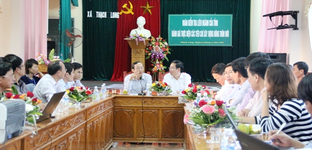 Đồng chí Đặng Ngọc Sơn, Giám đốc Sở Nông nghiệp và Phát triển nông thôn, Chánh Văn phòng Điều phối NTM tỉnh kết luận buổi làm việc