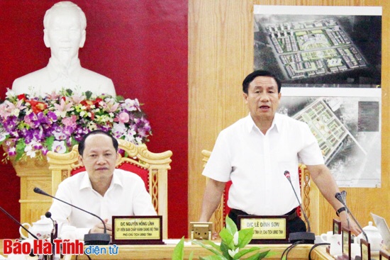 Trung tâm hành chính Hà Tĩnh phải thể hiện nét đặc trưng, là điểm nhấn của thành phố