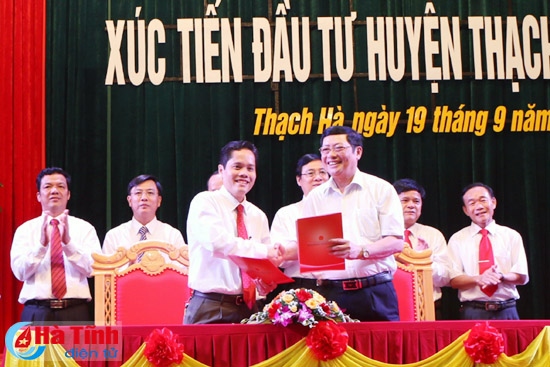 Thạch Hà ký ghi nhớ đầu tư với 22 doanh nghiệp trong và ngoài nước