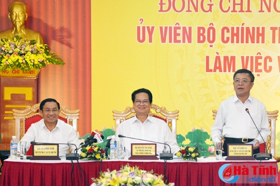 Thủ tướng Chính phủ Nguyễn Tấn Dũng thăm và làm việc tại Hà Tĩnh