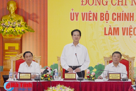 Thủ tướng Chính phủ Nguyễn Tấn Dũng thăm và làm việc tại Hà Tĩnh