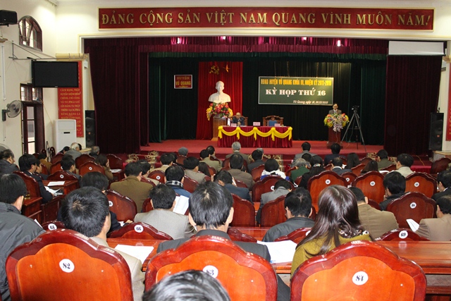 Vũ Quang: Họp HĐND huyện cuối năm