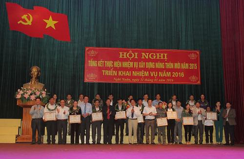 Nghi Xuân: Tổng kết xây dựng NTM năm 2015, triển khai nhiệm vụ năm 2016
