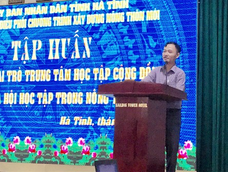 Tập huấn phát huy vai trò của trung tâm học tập cộng đồng trong xây dựng nông thôn mới