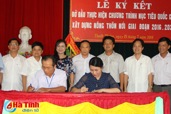 Văn phòng HĐND tỉnh đỡ đầu xã Thạch Thắng xây dựng NTM