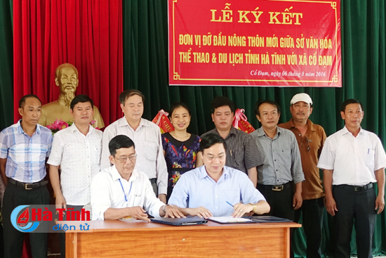 Sở VHTT&DL đỡ đầu, hỗ trợ Cổ Đạm xây dựng nông thôn mới