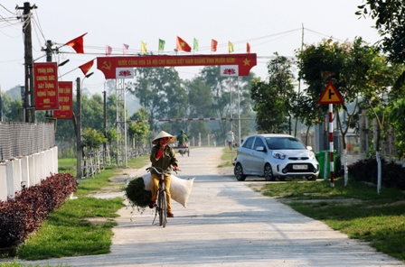 Vẻ đẹp khu dân cư kiểu mẫu Hồng Lĩnh