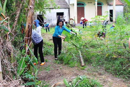 Huyện Lộc Hà ra quân giúp An Lộc tăng tốc về đích NTM