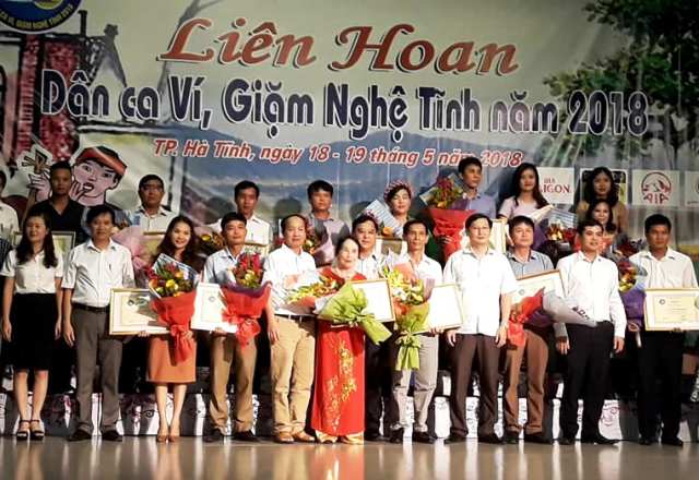 Thành phố Hà Tĩnh tổ chức thành công Liên hoan dân ca ví, giặm Nghệ Tĩnh năm 2018