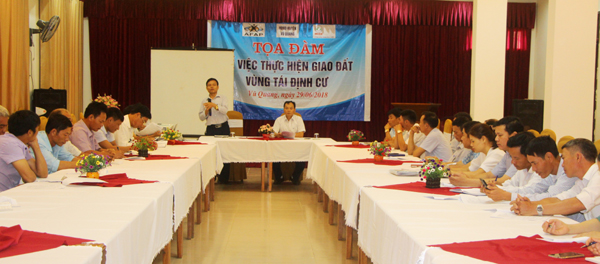 Hội thảo cấp giấy CNQSDD ở đất vườn tai các xã tái định cư