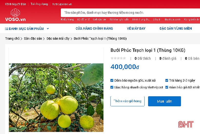 Viettel Post quảng bá, đưa đặc sản Hà Tĩnh đến tận tay người tiêu dùng