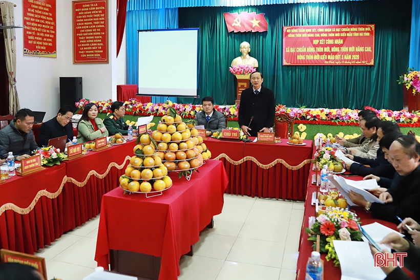 Hà Tĩnh có 2 xã đạt chuẩn nông thôn mới kiểu mẫu