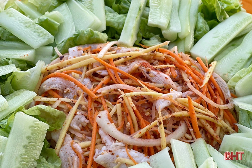 Gỏi cá đục - món ngon của ngư dân vùng biển Hà Tĩnh